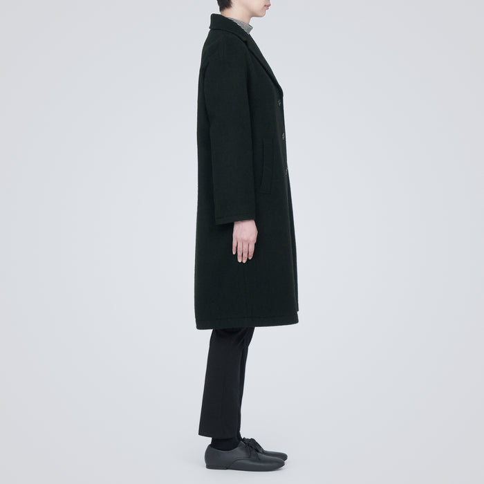Women's Recycled Wool Blend Chester Coat - Black