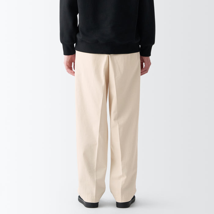 Men's Chino Tuck Wide Pants