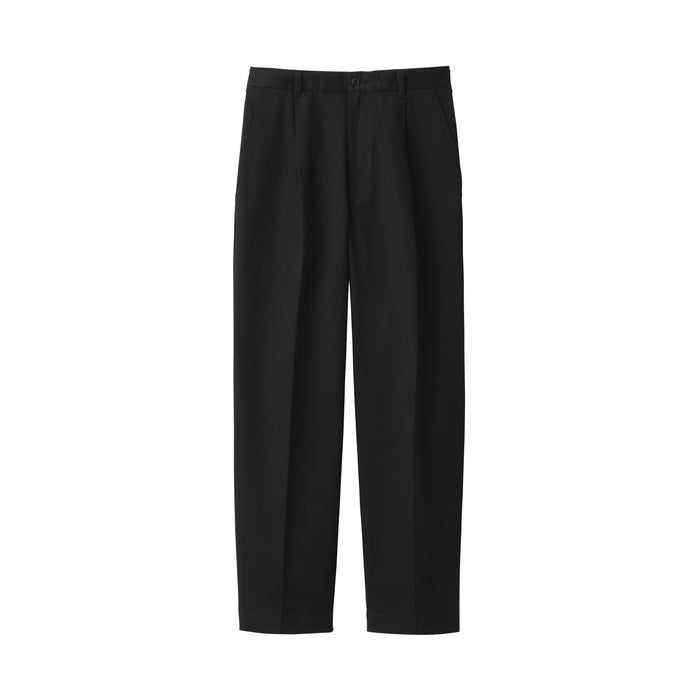 Men's Chino Tuck Wide Pants | Chino Pants | MUJI USA