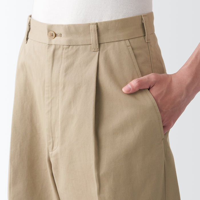 Men's Chino Tuck Wide Pants