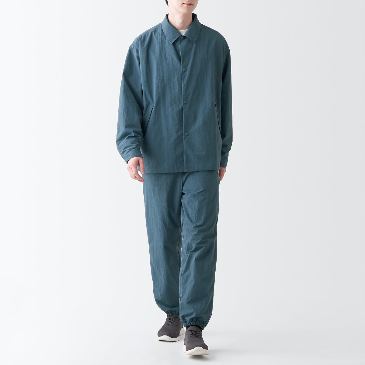 MUJI Men's Warm Innerwear Organic Long Tights Heattech Pants, Dark