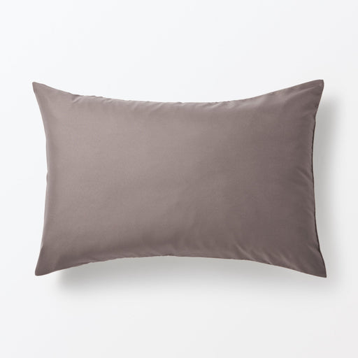 Lyocell Blend Fleece Pillowcase Dark Brown Standard (W16.9 x L24.8") MUJI