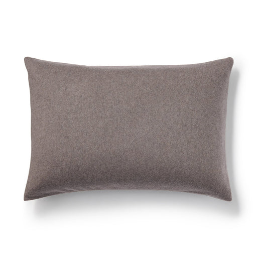 Lyocell Blend Fleece Pillowcase Dark Brown Standard (W16.9 x L24.8") MUJI