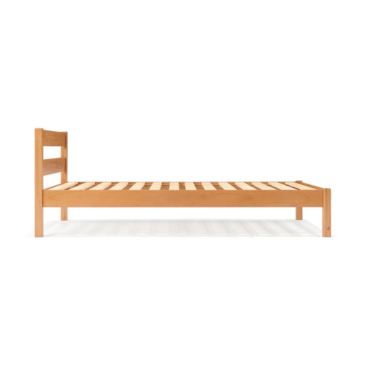 [HD] Rubberwood Wooden Bed - Single MUJI