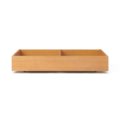 [HD] Rubberwood Wooden Bed Storage Box with Divider MUJI