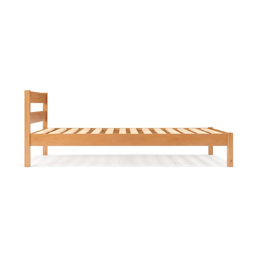 [HD] Rubberwood Wooden Bed - Double MUJI