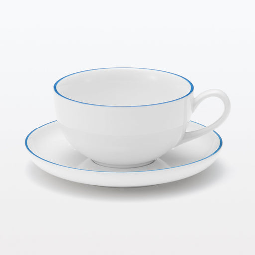 Everyday Tableware Teacup - Blue Stripe MUJI