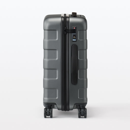 Adjustable Handle Hard Shell Suitcase 36L | Carry-On Gray MUJI