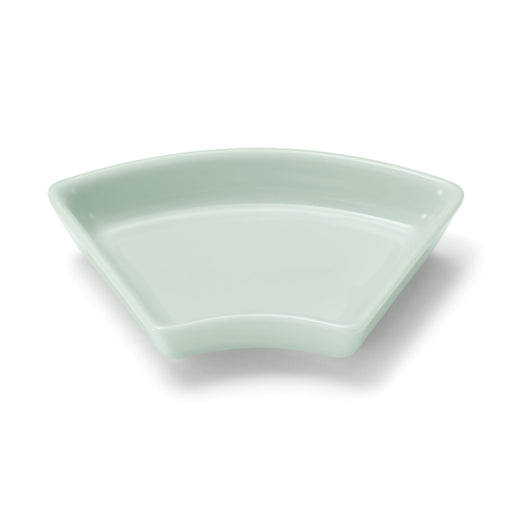 Hasami Ware Lucky Small Plate - Fan - Light Aqua MUJI