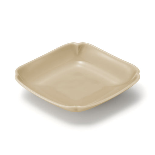 Hasami Ware Lucky Small Plate - Diamond - Steamed Chestnut MUJI