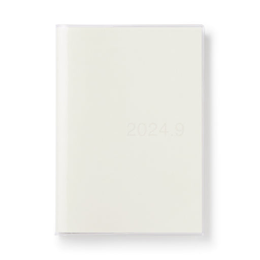 Monthly/Weekly Vertical Planner From August 2024 - White B6 - Monday Start MUJI