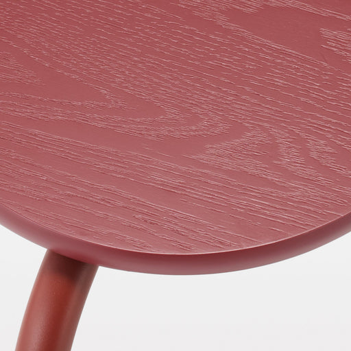 #wk 49 -imported- Steel Pipe Stacking Stool - Burgundy MUJI