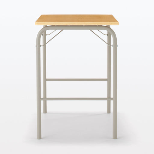 #wk 49 -imported- Steel Pipe Table - Warm Grey MUJI