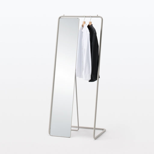 #wk 49 -imported- Steel Pipe Stand Mirror MUJI