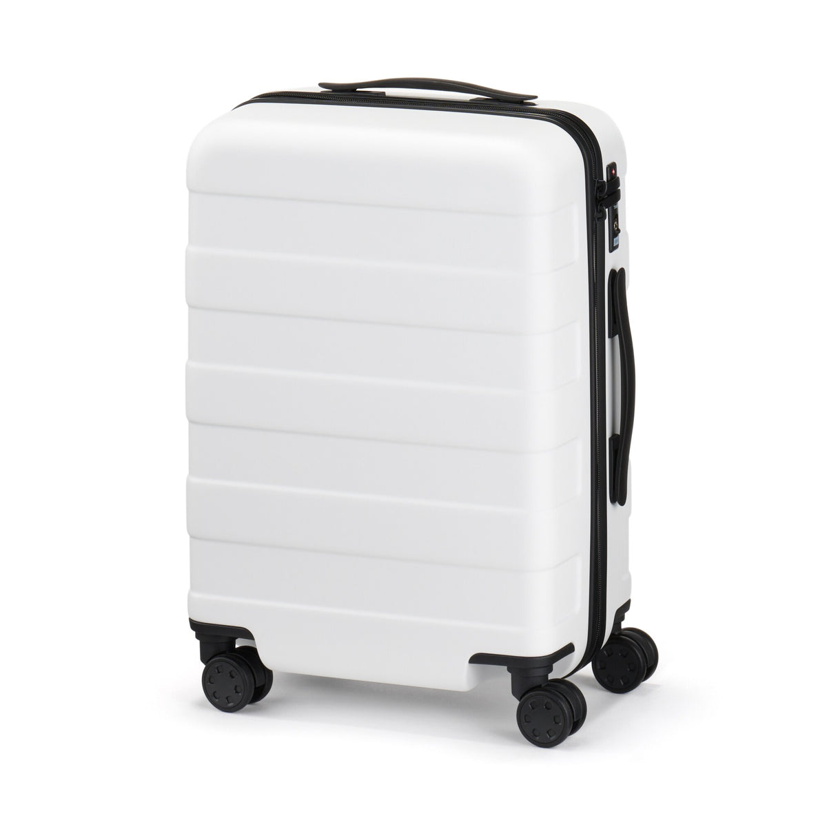 Adjustable Handle Hard Shell Suitcase 36L - White | Travel Carry