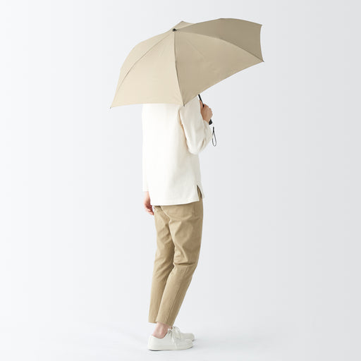 2-Way Foldable All-Weather Umbrella Beige MUJI