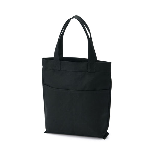 Canvas Tall Tote Bag Black MUJI