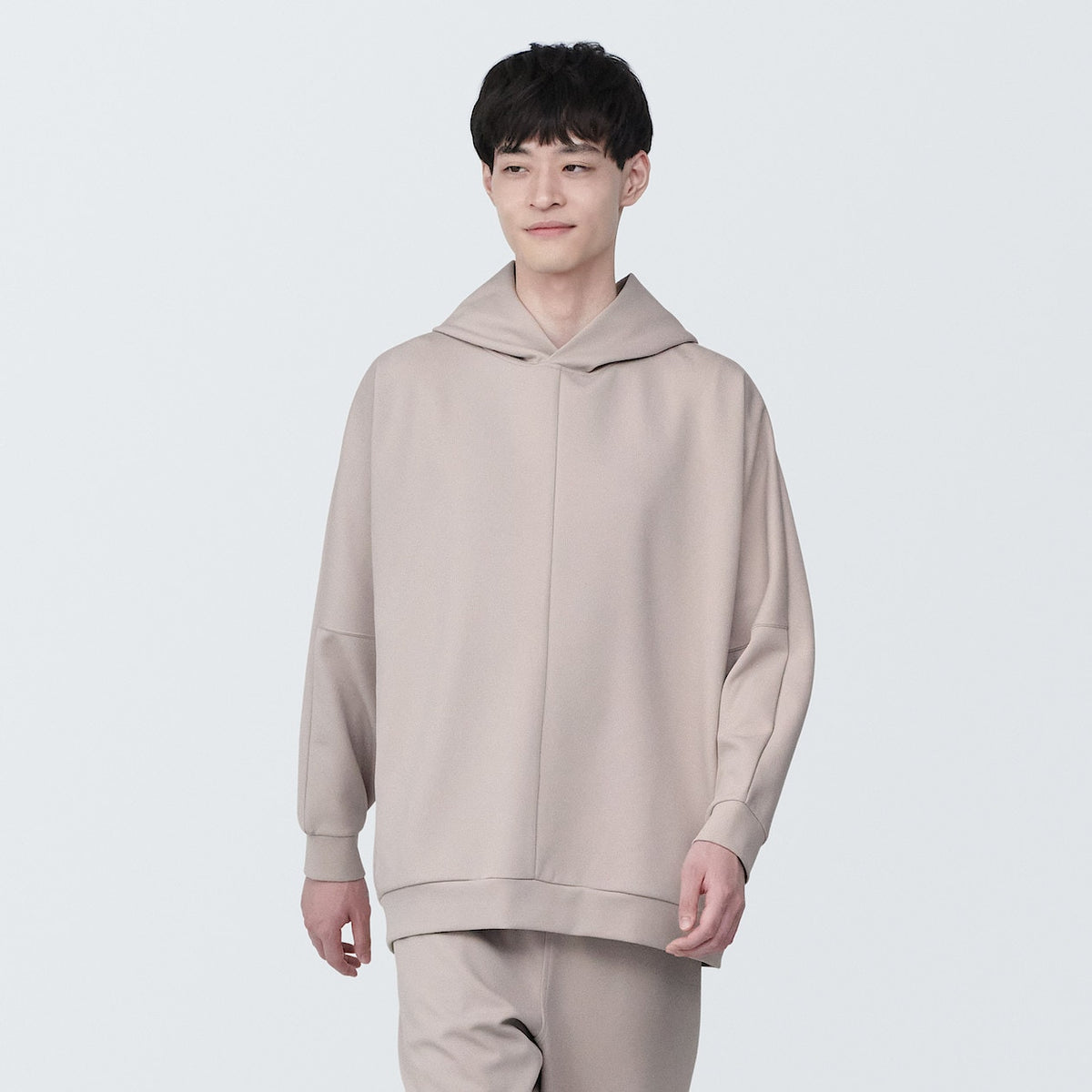 LABO Unisex Water Repellent Double Knitted Pullover Hoodie - Muji