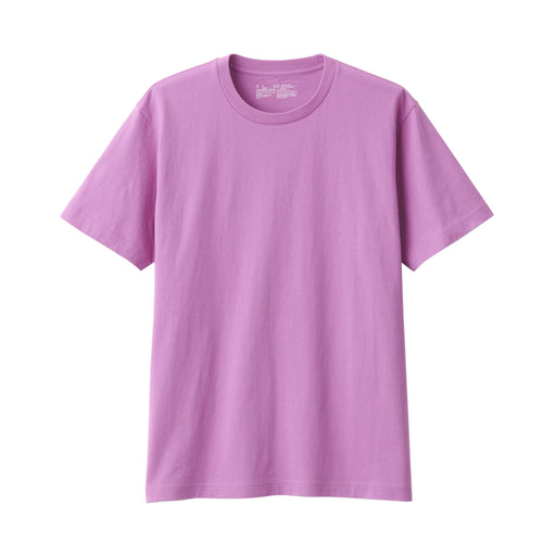 Men's Washed Jersey Crew Neck Short Sleeve T-Shirt Pink MUJI