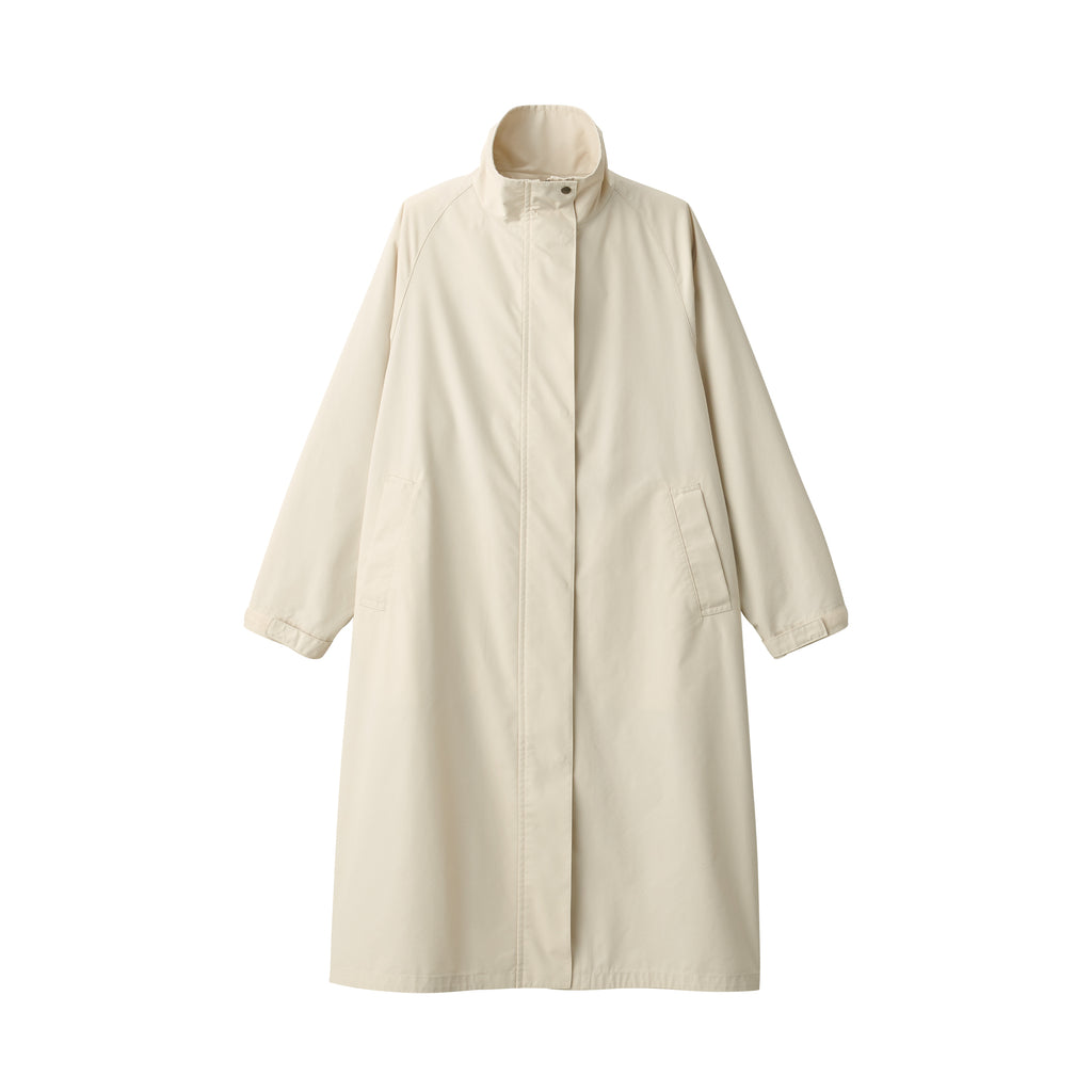 muguet stand collar long coat ivory ミュゲ 特販 - clinicaviterbo