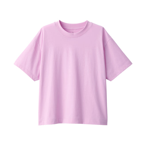 Women's Jersey Crew Neck Short Sleeve T-Shirt Light Pink MUJI