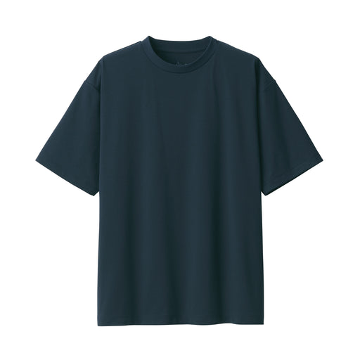 Men's UV Protection Quick Dry Short Sleeve T-Shirt Dark Navy MUJI