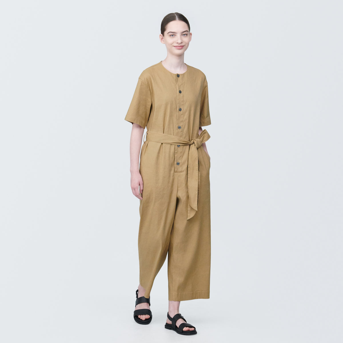 Women's Stretchy Hemp Mix Jumpsuit