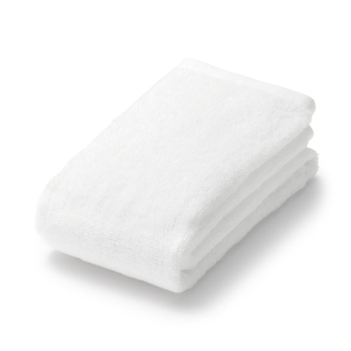 Twin Pile Face Towel with Loop Off White MUJI