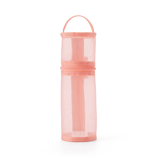 Nylon Mesh Vertical/Horizontal Pen Case Thin - Pink MUJI