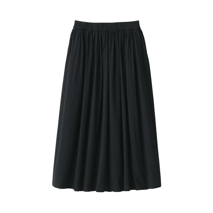 Women's High Twisted Veil Gathered Skirt | Summer Outfits | MUJI USA