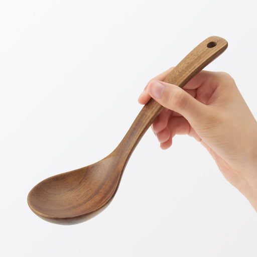 #WK44 -imported- Acacia Soup Ladle Large MUJI