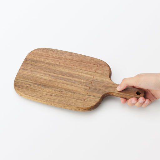 #WK44 -imported- Acacia Double-Sided Cutting Board with Handle Small MUJI