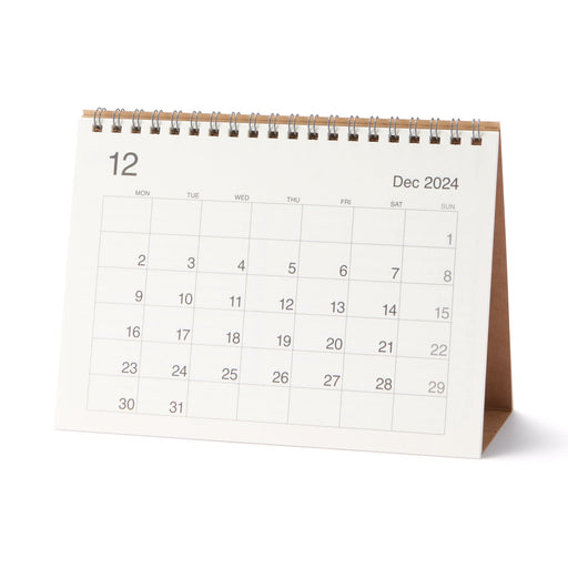 2025 Bagasse Paper Desktop Calendar - Medium MUJI