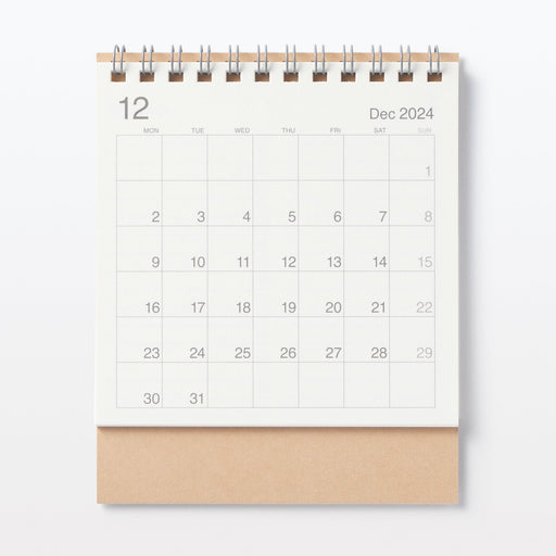 2025 Bagasse Paper Desktop Calendar - Small MUJI