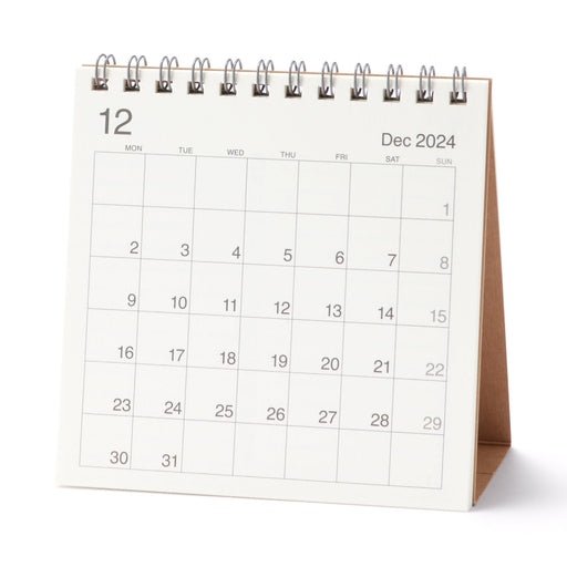 2025 Bagasse Paper Desktop Calendar - Small MUJI