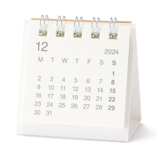 2025 Bagasse Paper Mini Desktop Calendar MUJI