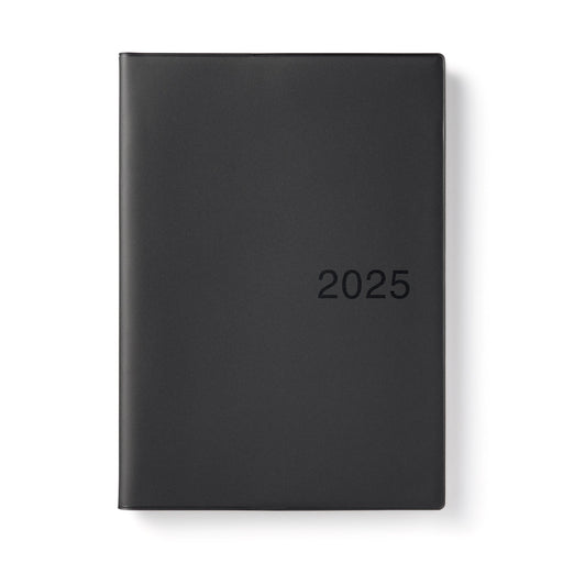 Monthly/Weekly Planner From December 2024 - Dark Gray A5 - Monday Start MUJI