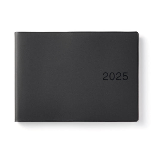 Half Size Monthly/Weekly Planner From December 2024 - Dark Gray B5 - Monday Start MUJI