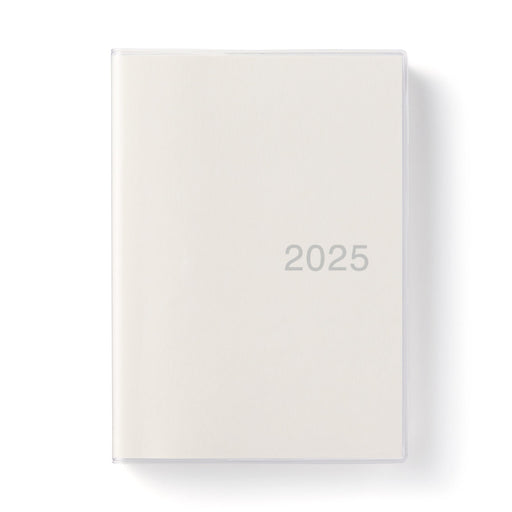 Viewable-At-Once Monthly/Daily Planner From December 2024 - White B6 - Monday Start MUJI