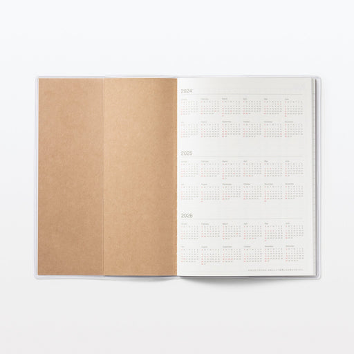 Monthly Planner From December 2024 - B6 - Sunday Start MUJI