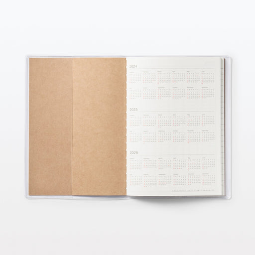 Monthly Planner From December 2024 - A6 - Sunday Start MUJI