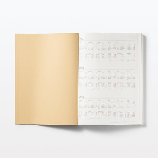 Monthly/Weekly Planner From December 2024 - B6 - Monday Start MUJI