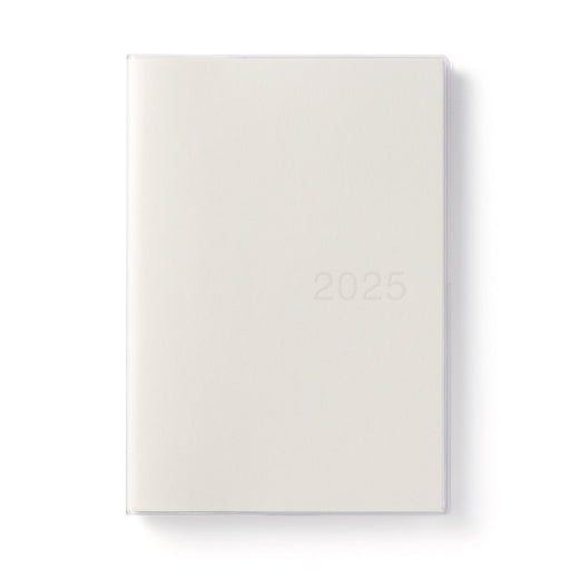 Vertical Monthly/Weekly Planner From December 2024 - White A5 - Monday Start MUJI