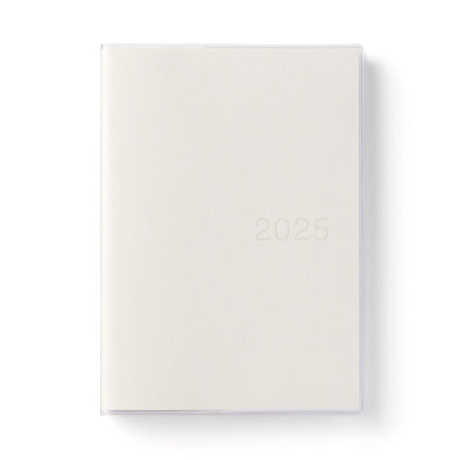 Vertical Monthly/Weekly Planner From December 2024 - White B6 - Monday Start MUJI