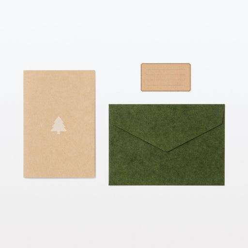 Honeycomb Paper Small Pop-Up Card - Tree MUJI