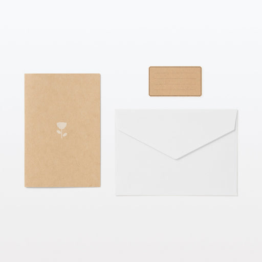 Honeycomb Paper Small Pop-Up Card - Flower MUJI