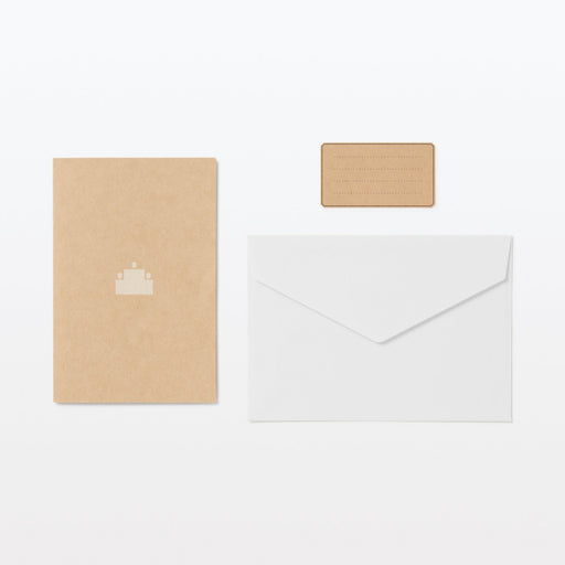 Honeycomb Paper Small Pop-Up Card - Cake MUJI