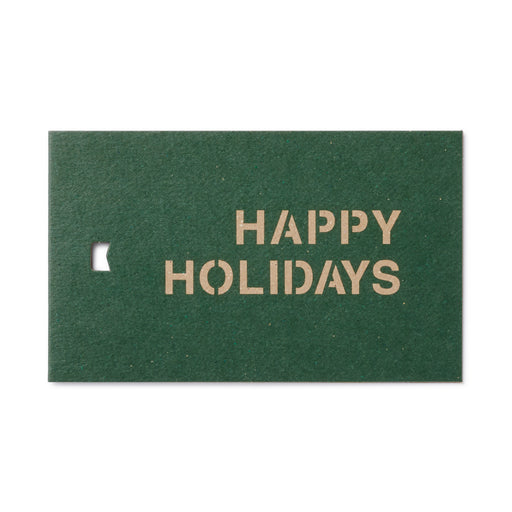 Gift Message Tag - Happy Holidays MUJI