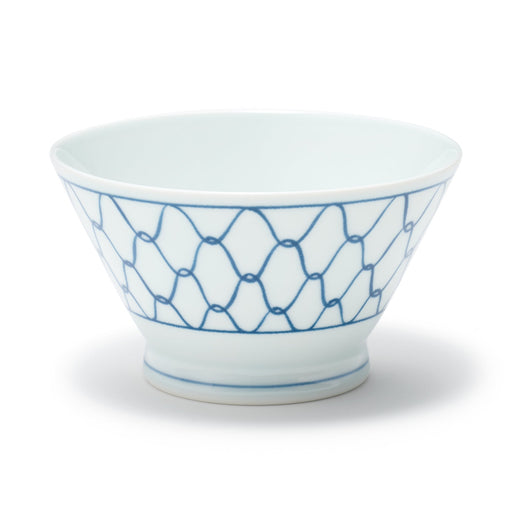 Hasami Ware Rice Bowl - Mesh Pattern - Small MUJI