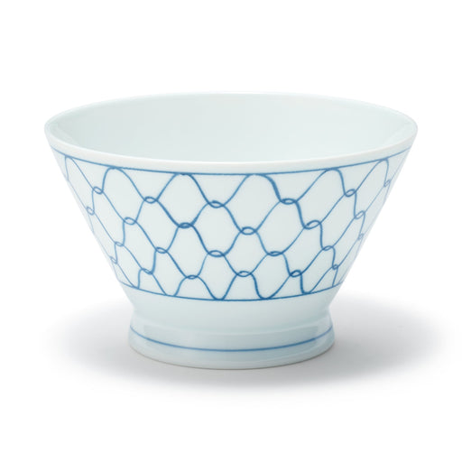 Hasami Ware Rice Bowl - Mesh Pattern - Large MUJI